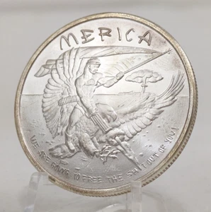 2015 'MERICA 1 oz Silver Round 999 Fine Silver Shield SBSS America Freedom Eagle - Picture 1 of 23