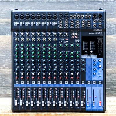 Yamaha MG16XU MG Series 16-Channel "D-PRE" Mic Preamps USB Audio Mixing Console - Image 1 of 4