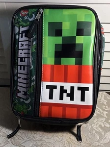 LUNCH BOX BAG MINECRAFT 2022 Soft Sided Single Compartment with Bottle Mesh NWT - Picture 1 of 7