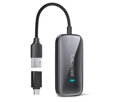 Modello 2025,OTTOCAST Adattatore CarPlay e Android Auto Wireless, Box AI 3-in-1 - Immagine 1 di 4