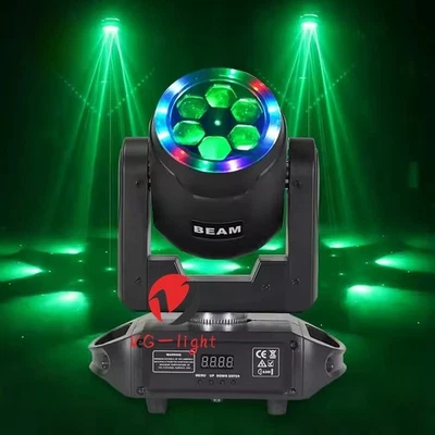 RGBW 4in1 Bee Eye LED Laser Moving Head Light 6X15W Mini Dmx Dj Lighting W/Halo - Image 1 of 4