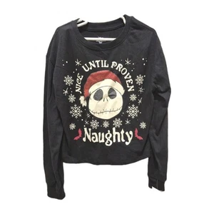 Camiseta Disney Pesadilla Antes De Navidad Manga Larga Niñas L/10-12 Travieso Bonita NUEVA - Imagen 1 de 8