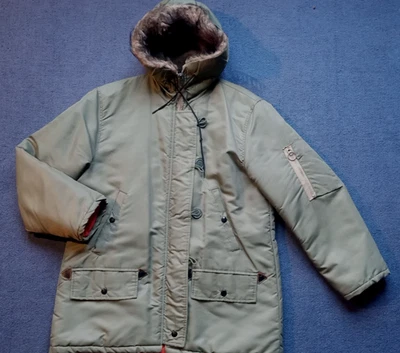 Para hombres MEDIANO De colección JC Penney TOWNCRAFT ESTILO MILITAR Invierno CAPUCHA Parka Abrigo Foto 1 de 4