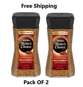 Nescafé Tasters Choice House Blend Natural Light med Roast Instant Coffe 7Oz 2PK - Picture 1 of 1