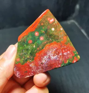 Raro 85G Natural Pulido Orbicular Océano Jaspe Reiki Curación R1064 - Imagen 1 de 13