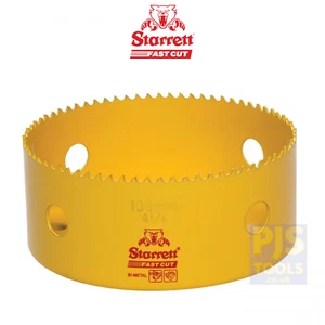 Starrett FCH0414 108mm 4.1/4 bimetal fast cut holesaw fastcut hole saw STRHS108 - Picture 1 of 2