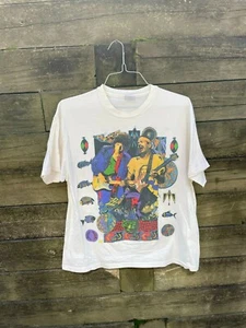 Vintage 1993 Bob Dylan and Carlos Santana Concert tour Shirt Original Size XL - Picture 1 of 3