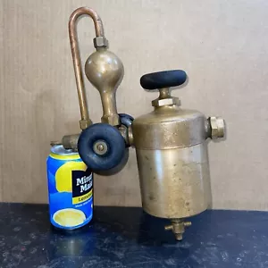 Large Antique Brass Swift Hydrostatic Lubricator Oiler Steam Engine Parts - Picture 1 of 19