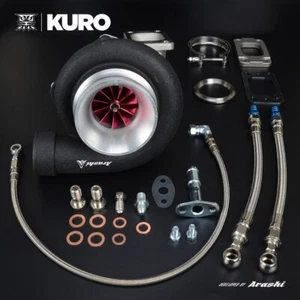 KURO 4" GT3076R Rodamiento de Bolas Cerámico Turbo A/R 1.06 T3 Banda en V Inoxidable 525 HP - Imagen 1 de 5