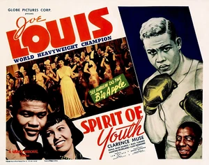 JOE LOUIS 1938 SPIRIT OF YOUTH 11 x 14 WORLD HEAVYWEIGHT CHAMP LOBBY TITLE CARD - Picture 1 of 1