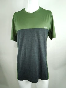 Smartwool Men Mountain Bike Short Sleeve Jersey Charcoal-Green Medium 02745-N25 - Picture 1 of 9