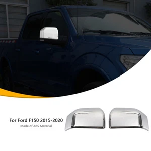 Chrome Car Side Exterior Rear View Mirror Cover Decor Trims For Ford F150 Parts - Picture 1 of 7