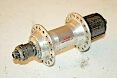 禧玛诺 Altus 后轮毂银色 36H 135 毫米银色 FH-CT91 MTB 混合美国托运人!!! — 第 1/4 张图片