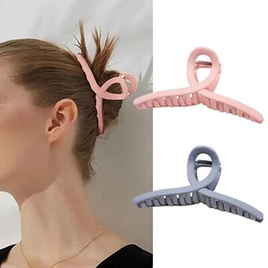 2 PCS Matte Hair Clips 6 Inch Extra Large Hair Claw Clips Oversized Jumbo Cla... - Picture 1 of 7