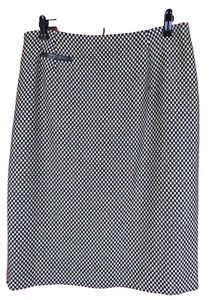 SK13113- TALBOTS Women's 43% Wool Pencil Skirt Faux Leather Pocket Checkered 12 - Picture 1 of 10