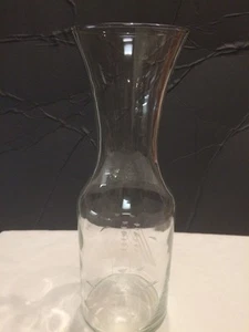 Libbey Glass Carafe Decanter Etched Sailboat Design Beautiful 10-3/4" Tall - Picture 1 of 8