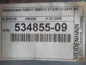 Heidenhain 534855-09;534 855-09;53485509;534 855 09;02B017 0BB015 57 9,00 03 A01 - Picture 1 of 12