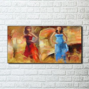 Canvas Wandbild Leinwand Bilder 100x50 Frau Frauen Tanzen Malerei - Bild 1 von 10