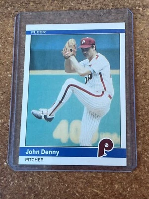 1984 Fleer Baseball # 27 John Denny - Image 1 of 2
