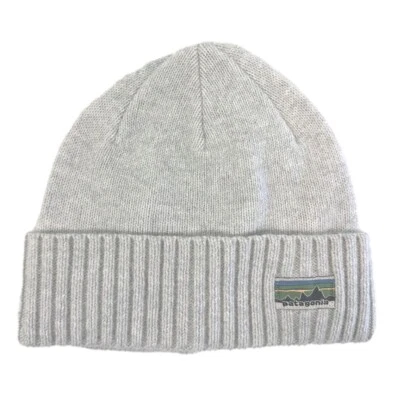 Patagonia Adult Brodeo Cuffed Beanie (OG Legacy Label: Crisp Grey) 29206 - Image 1 of 3