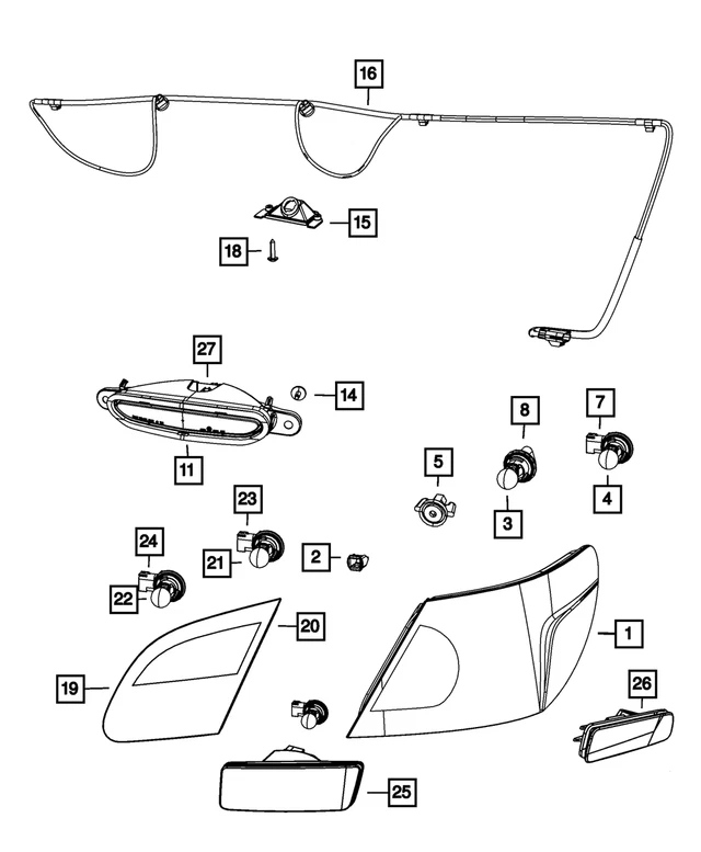 Luz Trasera Izquierda Para Chrysler Sebring 2007-2010 - Imagen 1 de 2