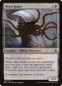 1x Mind Raker NM Eng MTG - Battle for Zendikar - Picture 1 of 1