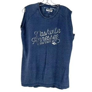 Ryman Auditorium Top Nashville TN Souvenir Blue Burnout Womens 2XL Sleeveless - Picture 1 of 6