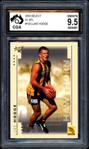Tarjeta de novato CGA 9.5 - 2003 Hawthorn Hawks AFL Select grado XL - Luke Hodge - Imagen 1 de 3