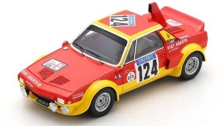 1 43 SPARK Fiat X1/9 Abarth #124 Tour France 1974 Beckers De La Grandive SF265
