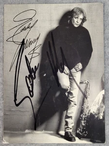 Foto autografiada de Eddie Money 5x7 firmada recuerdos impresión promocional de fans - Imagen 1 de 6