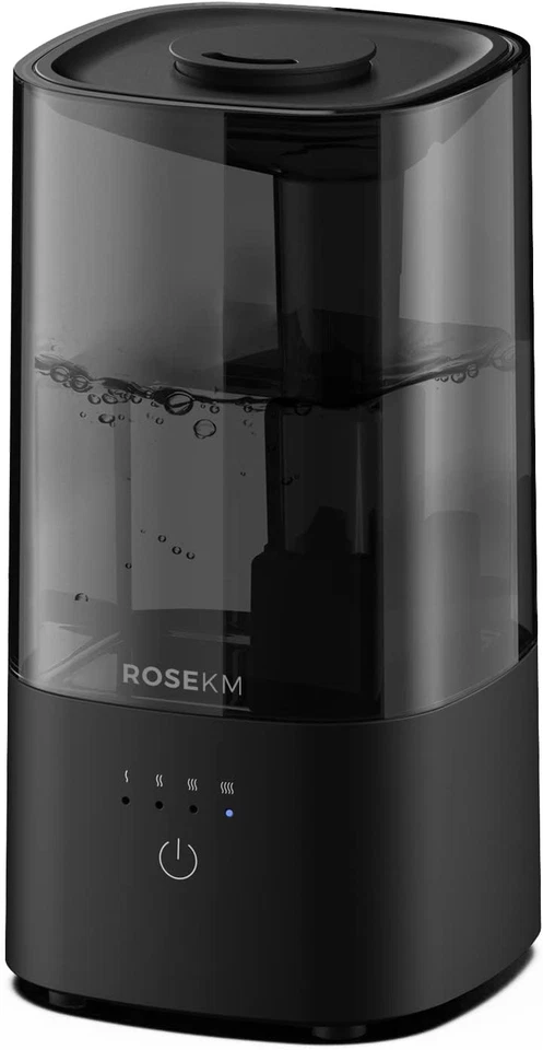 ROSEKM KC-KM13T Cool Mist Humidifier Black Ultrasonic Quiet Operation