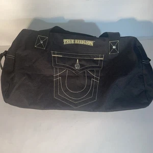 Borsa nera da tasca True Religion, borsa, borsa a libro, larghezza 17 pollici, lunghezza 12 pollici - Foto 1 di 3