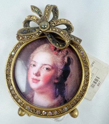 Marco de fotos arco ámbar cristal Jay Strongwater de 2,25" Foto 1 de 4