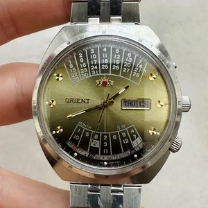 RARO ORIENT College Automático Varios Años Japón De Colección Hombre Reloj Pulsera Día/Fecha - Imagen 1 de 15