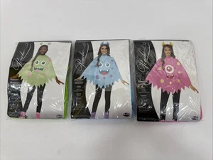 Lot 3 Monster Child Teen Halloween Costume Poncho One Size Fits Most 4-14 NWT - Picture 1 of 14