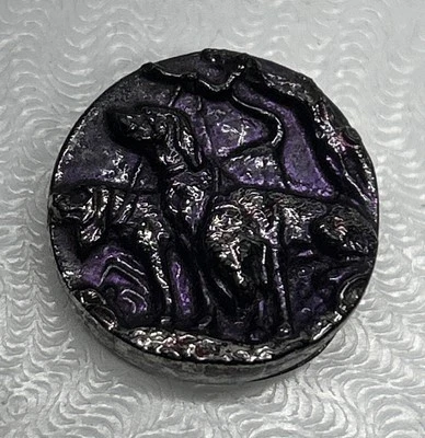 Vintage Sewing Button Three Dogs - Image 1 of 4
