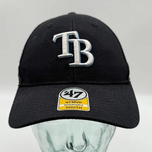 '47 Brand TAMPA BAY RAYS Baseball Cap Hat YOUTH MLB Merch Strapback Adjustable - Picture 1 of 12