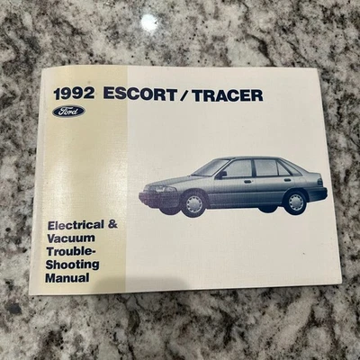 Ford Escort Mercury Tracer 1992 manual de solución de problemas eléctrico y de vacío Foto 1 de 4