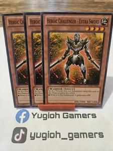 Yu-Gi-Oh Heroic Challenger Extra Sword  X3 ABYR Unlimited Common Light Played  - Picture 1 of 1
