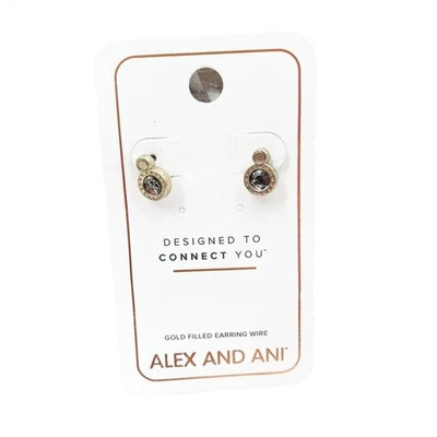 ALEX AND ANI Stud Earrings Jewelry Precious Stone Providence Collection NWT Foto 1 de 4