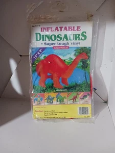 Vintage Toys R US Toy Inflatable Brontosaurus Dinosaur Tough Vinyl Deadstock New - Bild 1 von 4