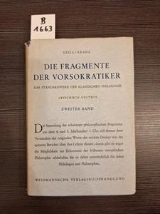 Die Fragmente der Vorsokratiker griechisch und deutsch . Diels Kranz Band 2  - Bild 1 von 6