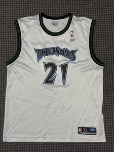 Vintage Kevin Garnett Reebok #21 Minnesota Timberwolves NBA Jersey Men’s XL - Picture 1 of 3