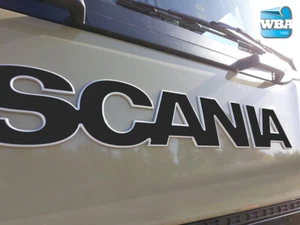 W.B.A. Aufkleber passend für Scania Emblem der Serie S+R ab Bj 2017 matt schwarz - Bild 1 von 10