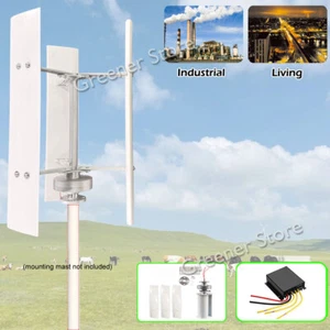 3000W Max 12V 24V 48V Vertical Wind Turbine Generator 3 Blades Charge Controller - Bild 1 von 16