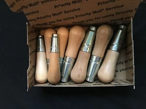 EIGHT Lutz Long Ferrule File Handles.  4 ea. - #2 & 4 ea. - #4  New Made in USA - Picture 1 of 2