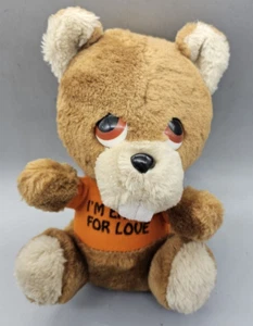 Beaver Plush "I'm Eager for Love" Big Eyes 1983 C.M. Paula Co. Vtg - Picture 1 of 7