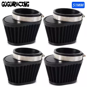 4pcs 51mm Motorcycle Pod Air Filter For Suzuki GSXR1100 GSX1100F KATANA GSXR750R - Picture 1 of 12