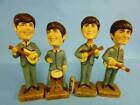Vintage Beatles Shaking Head Puppe 4 Körper Set aus Keramik Retro aus Japan