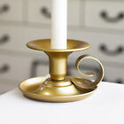 1pc Retro Candle Holder Simple Metal Handheld Candlestick Taper Candle Cup